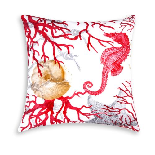 Cuscino decorativo, multicolore, coralli, 45x45 cm