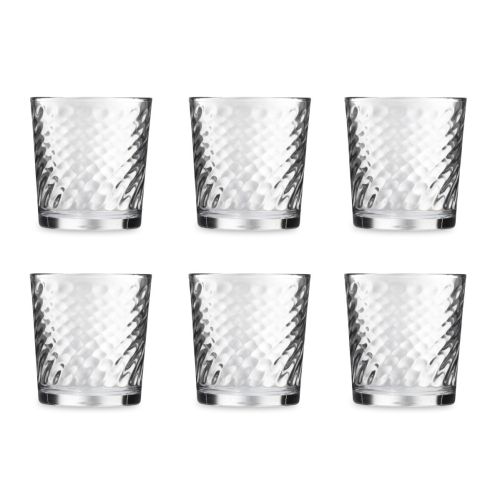 Bicchieri acqua, 6 pezzi, vetro trasparente