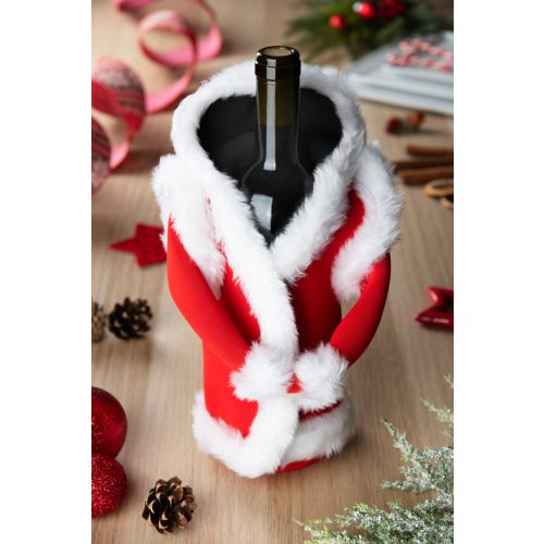 Copribottiglia termico natalizio, babbo natale, in neoprene